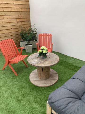 Apartamento Les Jardins Avec Terrasse Amiens Exterior foto